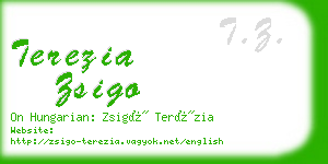 terezia zsigo business card